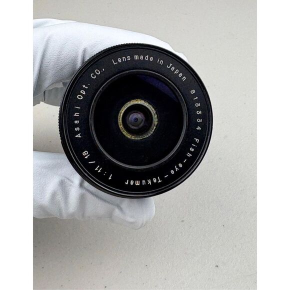 Asahi Fish Eye Pancake Takumar 1:11/18 Pentax Camera Lens w/ Case 813334 Japan E - Picture 1 of 12